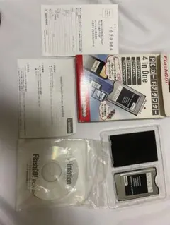 未使用品、FlashGo 4 in One PCカードアダプター CD付