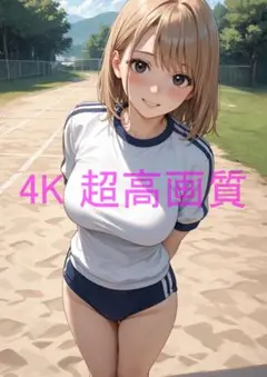 月屋1点物 高画質 A4 ポスター アニメ イラスト 体操服 ブルマ #0108