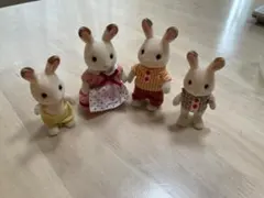シルバニアファミリー ウサギファミリーと家具セット