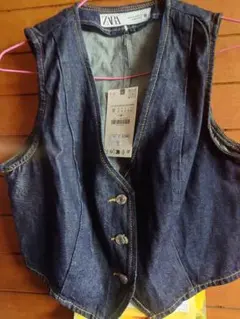 ZARA デニム ベスト Mサイズ