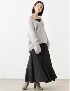 深Vニットセットキャミワンピース　snidel