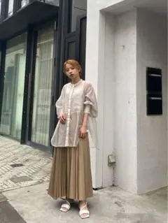 Eaphi SHEER FLAT COLLAR BLOUSE - メルカリ
