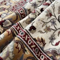 大型手織り約5.5帖 パキスタン製 絨毯 100%ウール 336×245 - メルカリ