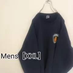 G122【US輸入】Russell　スウェット【メンズXXL】ネイビー