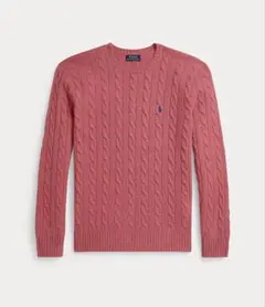 POLO RALPH LAUREN/ケーブルニット/xs/ピンク