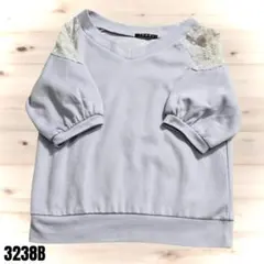 INGNI イング ライトパープル Vネック 五分袖 トップス 3238