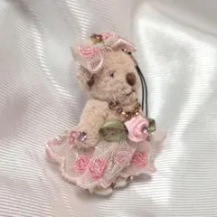 マスコット　ベアストラップ ぬいぐるみキーホルダー　くま 可愛い
