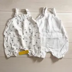 新品未使用 赤ちゃん 幼児 ノースリーブ ロンパース 2枚セットのサムネイル
