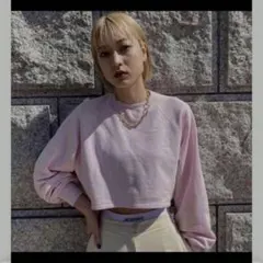 Ameri SHORT SWEAT TOP スウェット　トレーナー　ピンクのサムネイル