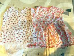 babyGap ミキハウス　花柄タンクトップ 80cm 2枚セット