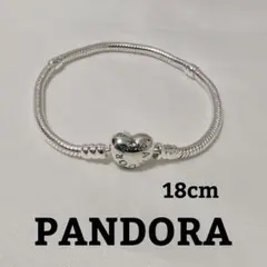 PANDORA モーメンツハート クラスプ ブレスレット 18cm シルバーのサムネイル