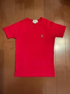 NATURAL BEAUTY BASIC レッド Vネック Tシャツ USED