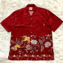 かりゆしウェア L ノーアイロン 沖縄 正装 華やか 上品 半袖 高級