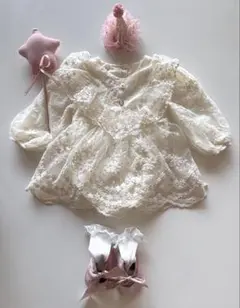 パーティー 誕生日 1歳 70cm ベビードレス レース