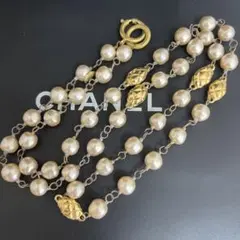 レア✨CHANEL シャネル ネックレス ロング マトラッセ パール ビンテージのサムネイル