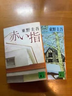 東野圭吾 赤い指 ある閉ざされた雪の山荘で 文庫本2冊セットのサムネイル