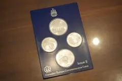 1976年 モントリオール五輪 記念銀貨 4枚セット 5ドル10ドルのサムネイル
