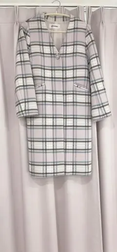 Misch Masch チェック柄 ロングコート