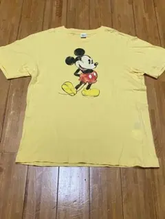 希少ロンハーマンR.H. ディズニー　ミッキー　ユーズド加工Tシャツ イエローのサムネイル
