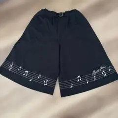 mezzo piano ハーフパンツ 音符刺繍 ブラック　140 美品