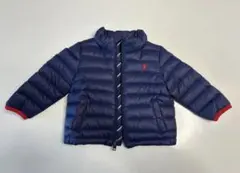 【Ralph Lauren】ダウンコート 12M ネイビー/レッド