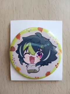 にじさんじ 伊波ライ まねきねこコラボ 秋日和 缶バッジ ミニキャラ