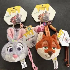 海外限定　ニック　ジュディ　キーホルダー　レア　ズートピア　ディズニー正規品