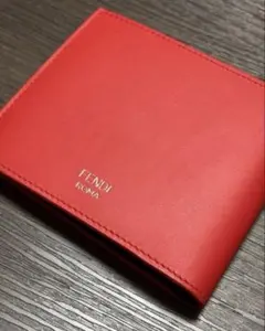 FENDI フェンディ　バグズ　アイ　二つ折り　財布　レッド　ブラック　メンズのサムネイル