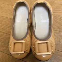 ヒルズアヴェニュー フラットバレエシューズ ウエーブソール 23.5