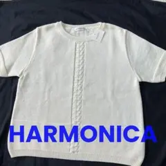 ◆新品◆ タグ付き‼︎ HARMONICA 半袖ニット ホワイトのサムネイル