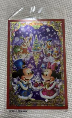 【匿名】東京ディズニーシー クリスマス 2013 ポストカード ミッキーミニー