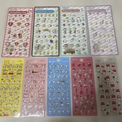 Curious George PEANUTS スヌーピー シールセット 9枚入り