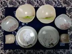 未使用/陶器8点セット（美濃焼.京焼.撫松庵）