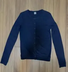 PETIT BATEAU ネイビー カーディガン XS