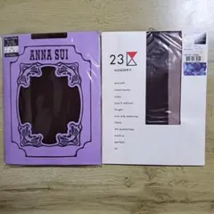 ANNA SUI 60デニール タイツ L-LL ダークブラウン他