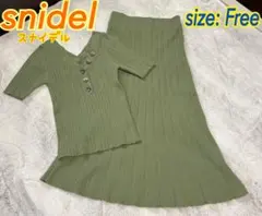 snidel 半袖ニット&フレアスカートセットアップ