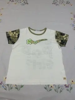 ANGEL BLUE Tシャツ Lサイズ 160cm 平成レトロ　迷彩フラワーのサムネイル