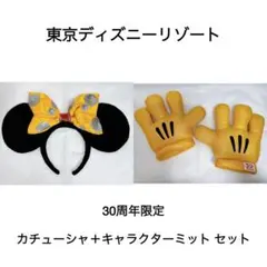 東京ディズニーリゾート 30周年限定 カチューシャ＋キャラクターミット セット