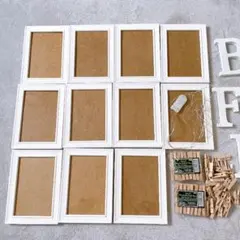 結婚式 ウェルカムスペース まとめ売り フォトフレーム11個 ライト付き