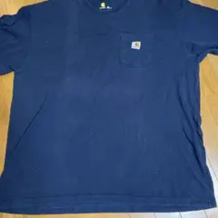 Carhartt ポケットTシャツ XL ネイビー カーハート 古着