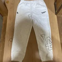 Dodgers LAロゴ スウェットパンツ グレー