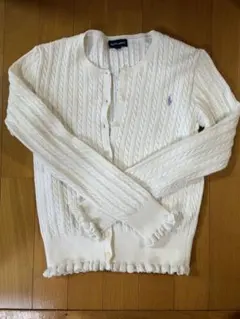 Ralph Lauren ホワイト カーディガン 160