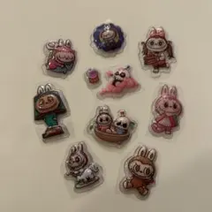 ラブブ バラ売り⑧ ボンボンドロップシール 海外製　シール帳