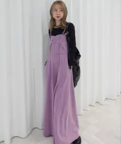 AMERI DENIM LIKE VOLUME CAMI ROMPERS - メルカリ