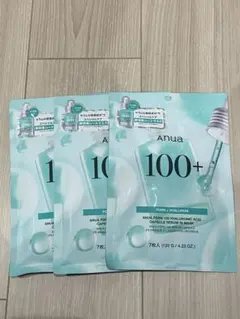 Anua 100+ PDRN + Hyaluron シートマスク 7枚入り　3個
