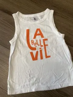 プチバトー　美品　ノースリーブタンクトップ 100cm