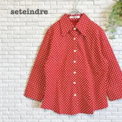 ⭐️美品⭐️seteindre（M）長袖シャツ ドット柄 派手シャツ パーティー