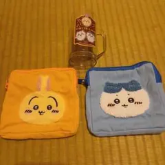 ちいかわ フェイスぬいぐるみポーチ 2種セット