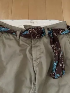 ユナイテッドアローズ　チノパンツ ベージュ スカーフベルト付き