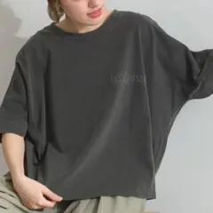 新品 タグ付 ルピリアン ロゴ Tシャツ ゆったり ヴィンテージ風 チャコールのサムネイル